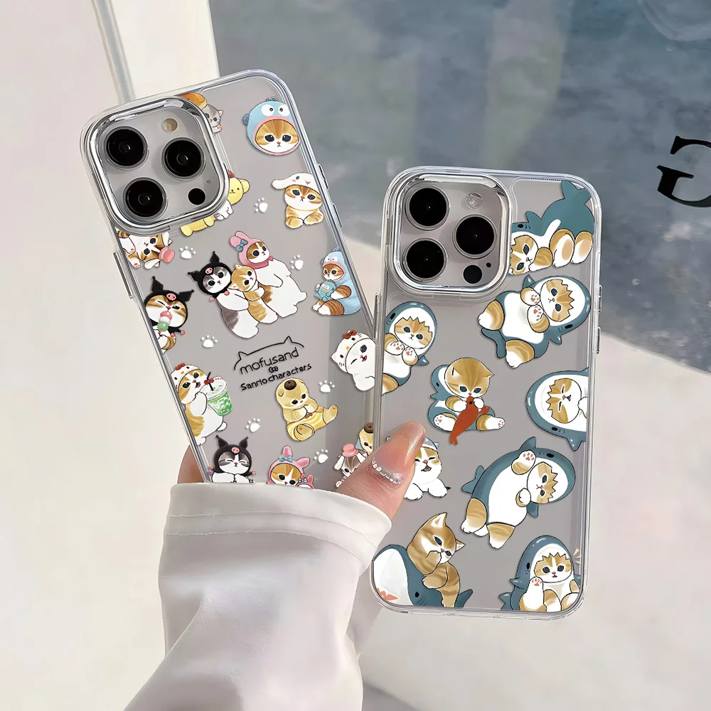 Divertida funda de teléfono M-Mofusand Cat para Google Pixel 10 9 8 7 8A 9A XL Pro 4G 5G, funda trasera transparente de silicona suave TPU - imagen 2