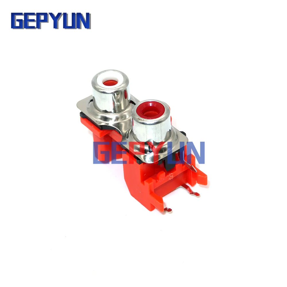 Conector blindado de Audio estéreo PCB, 2 RCA-213, RCA-413, RCA-613, 2, 4, 6 Bits/agujero, Escudo de AV-8.4-13, puertos de audio, nuevo - imagen 2