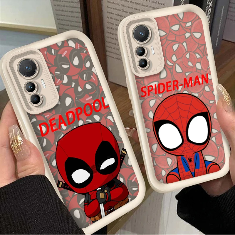 Funda Deadpool Spider-Man para Xiaomi Poco X7 X6 X5 X3 NFC F7 F6 F5 F3 M7 M6 Pro 4G 5G Mi 12 11 Lite NE 5G 13T 12T 11T 14T Pro - imagen 2