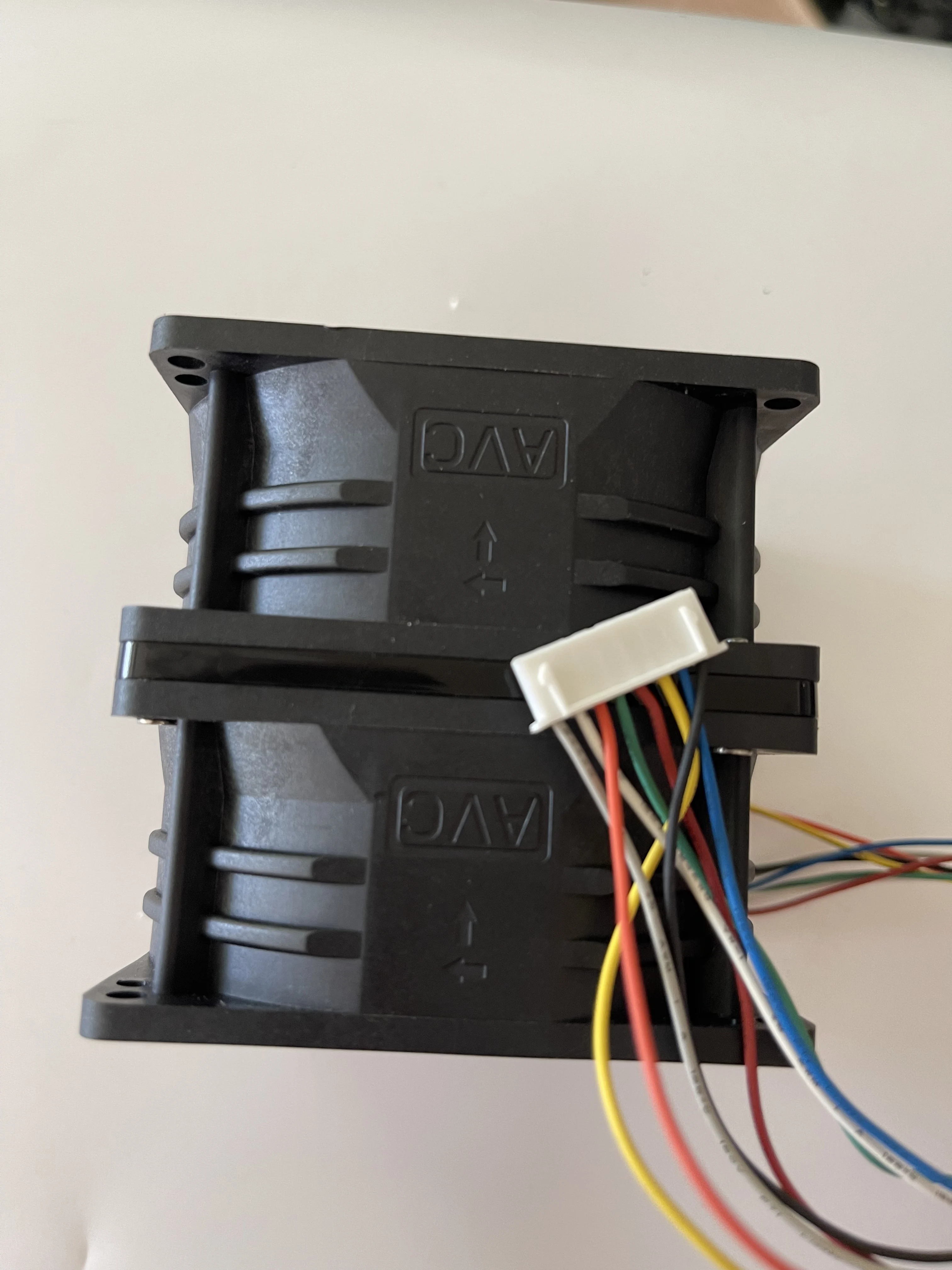 Ventilador de supercharging de ventilador de alta velocidad de refuerzo de coche de servidor de Motor Dual para AVC DFPH0880B8S 8080 8cm DC 48V 3.96a - imagen 4