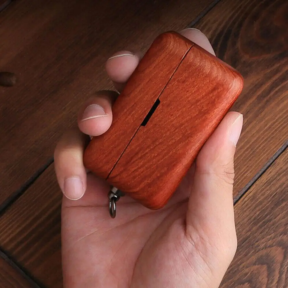 Funda de madera maciza para auriculares Sony WF-1000XM5, protector de auriculares Bluetooth con cordón, cubierta para WF-1000XM4 - imagen 4