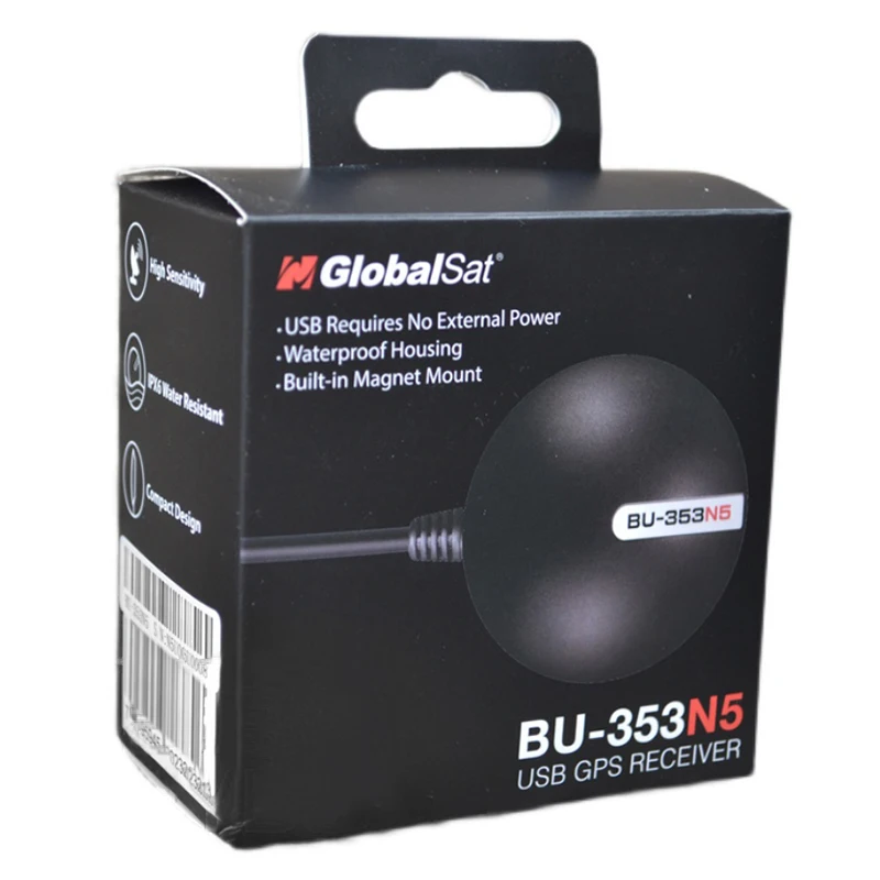GlobalSat BU-353N5 Receptor GPS USB G-mouse BU353N5 Reemplazar BU-353S4 BU353-S4 BU353S4 MediaTek AG3335MN GPS GLONASS BDS QZS SBAS - imagen 3