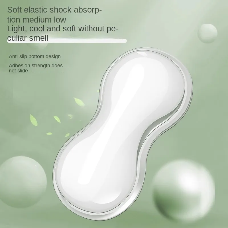 Alfombrilla para ratón con reposamuñecas, reposapiés para teclado, consola de juegos de escritorio transparente de silicona antideslizante para oficina, reposamuñecas para ratón - imagen 5