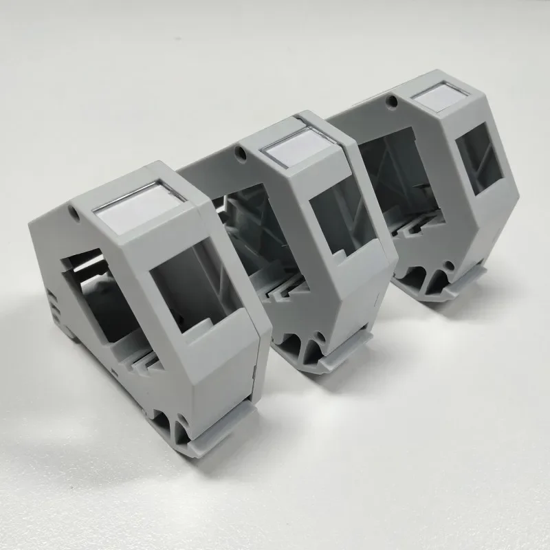 Carcasa de montaje en carril Din, soporte de conector Keystone RJ45 para módulo, campo de etiquetado, resorte de tierra, caja de ordenador portátil IP20 a prueba de polvo - imagen 5