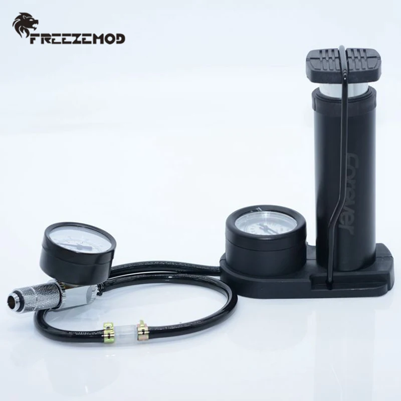 FREEZEMOD Sistema de enfriamiento por agua para computadora Fuga de presión de aire Radiador de enfriamiento por agua Bloque de tanque de agua Barómetro doble. QYCL-2P - imagen 2