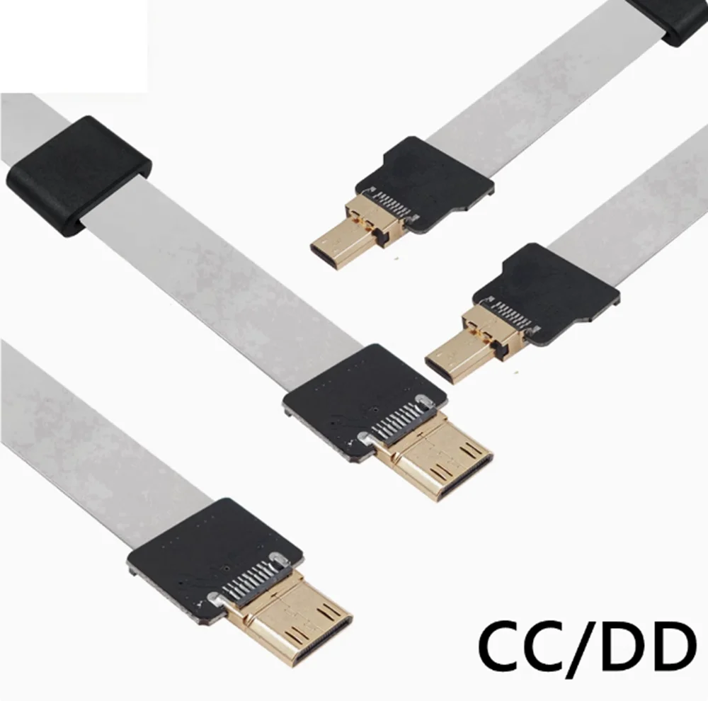 Mini HD DJI cardán cable de transmisión de imagen codo ultrafino fotografía aérea plana MICRO HDMI micro video cable de alta definición