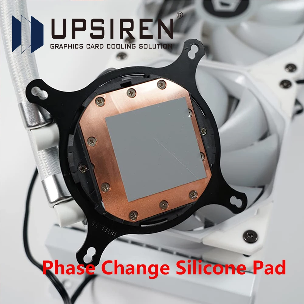 UPSIREN-almohadilla PCM conductora térmica, almohadilla PCM de silicona sólida con cambio de fase, 80x80 PCM, PCM-1
