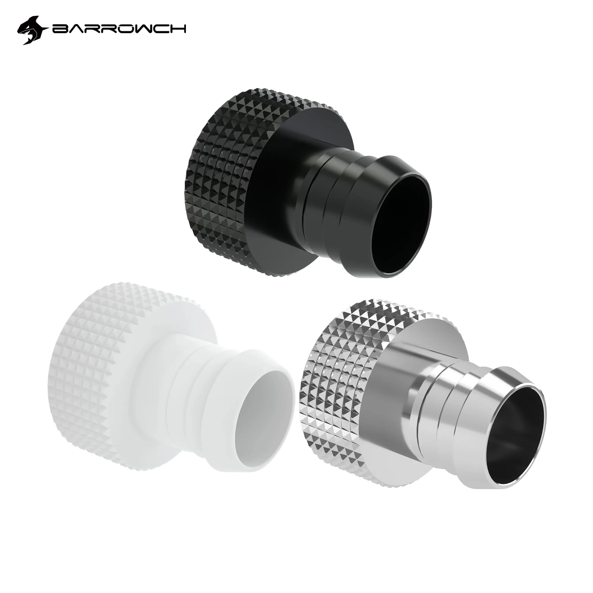 Barrowch-Conector de tubo suave para manguera, accesorios de Pagoda de 3/8 ", púa con rosca hembra para diámetro interior de 9,5mm-10mm, 2 piezas, G1/4" - imagen 2