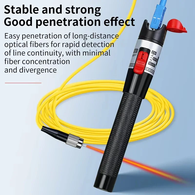 COMPTYCO Probador de cables de fibra óptica VFL recargable 15 30 50 MW (opcional) Localizador visual de fallos de batería de litio - imagen 4