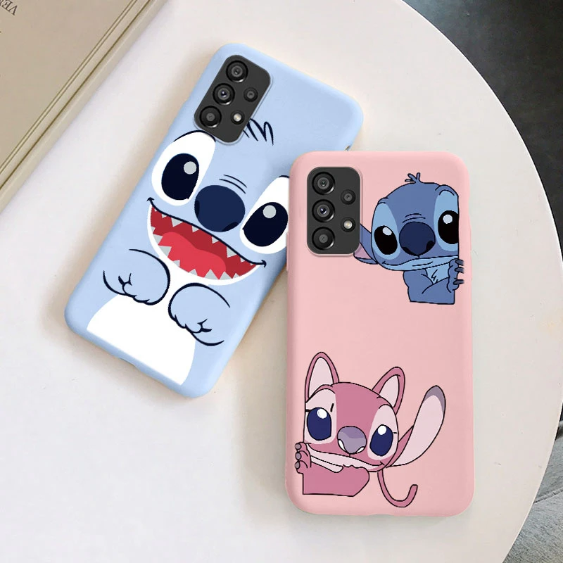 Funda protectora de silicona para Samsung Galaxy A52 A52S, carcasa suave con dibujos animados de Lilo Stitch, Funda de teléfono para Samsung A 52 Coque - imagen 2