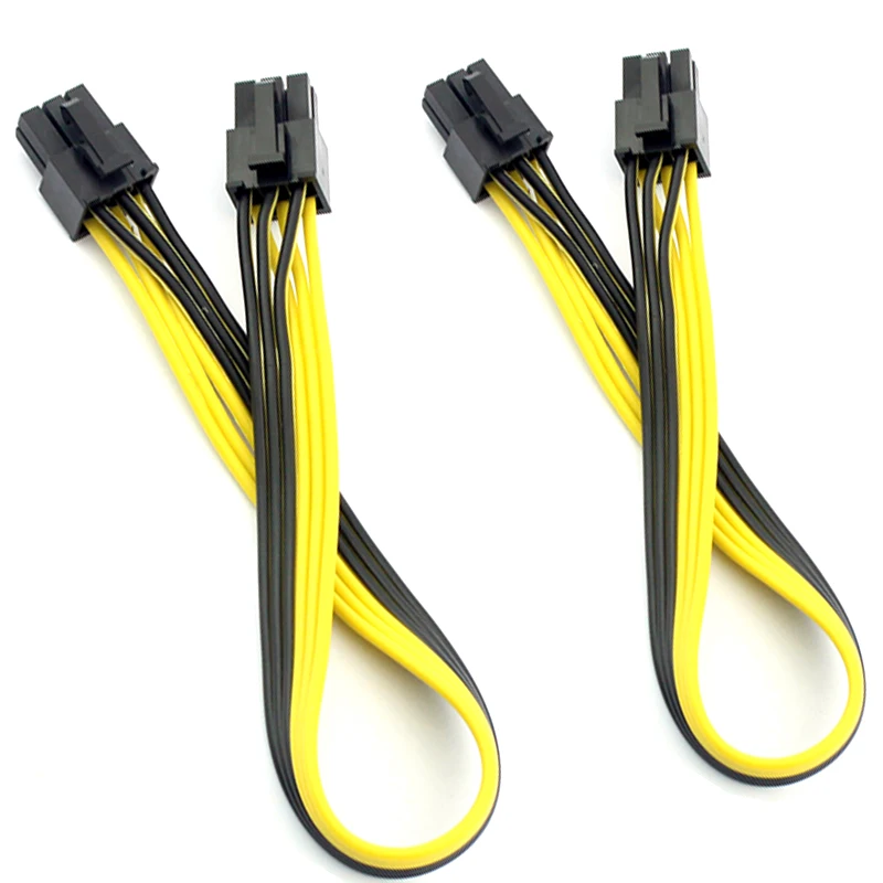 PCI Express PCIE 18AWG 6Pin macho a 6Pin macho tarjeta gráfica de vídeo Cable adaptador de corriente 2,5 CM - imagen 3