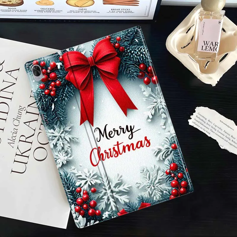 Saludos navideños con estilo para Huawei MatePad Air Pro M6 M5 SE T5 13,2 12,6 12 11,5 11 10,8 10,4 10,1 pulgadas funda para tableta - imagen 4