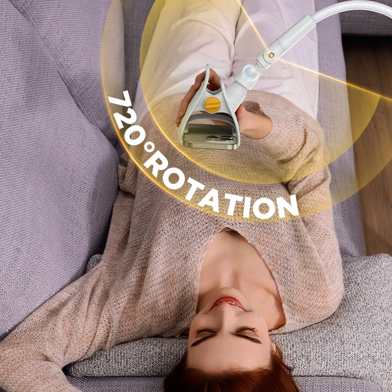 Joyroom-Soporte perezoso Flexible de brazo largo para cabecero de cama, Clip de cuello de cisne para teléfono de 4-7 ", abrazadera de montaje - imagen 3