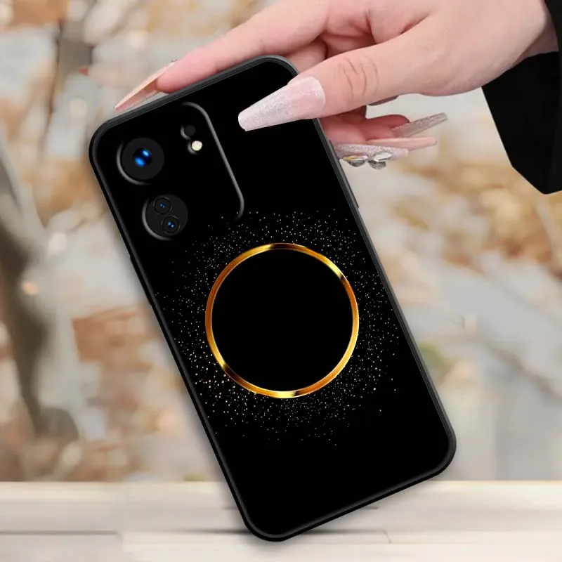 Funda de teléfono negra redonda de fibra de carbono para Xiaomi Redmi 12 13C 12C 13 10C 9T A2 9A 9C 7A Note 10S 8T 10 9 8 Pro 4G 5G - imagen 3