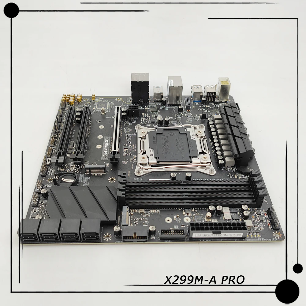Placa base X299M-A PRO LGA 2066 DDR4 64G USB3.1 M.2*2 SATA3*8 M-ATX X299 - imagen 2