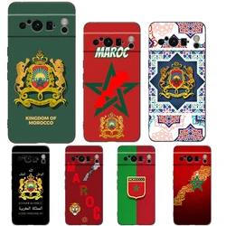 Funda TPU Google Pixel 9/8/7/6 Pro y A, bandera de Marruecos