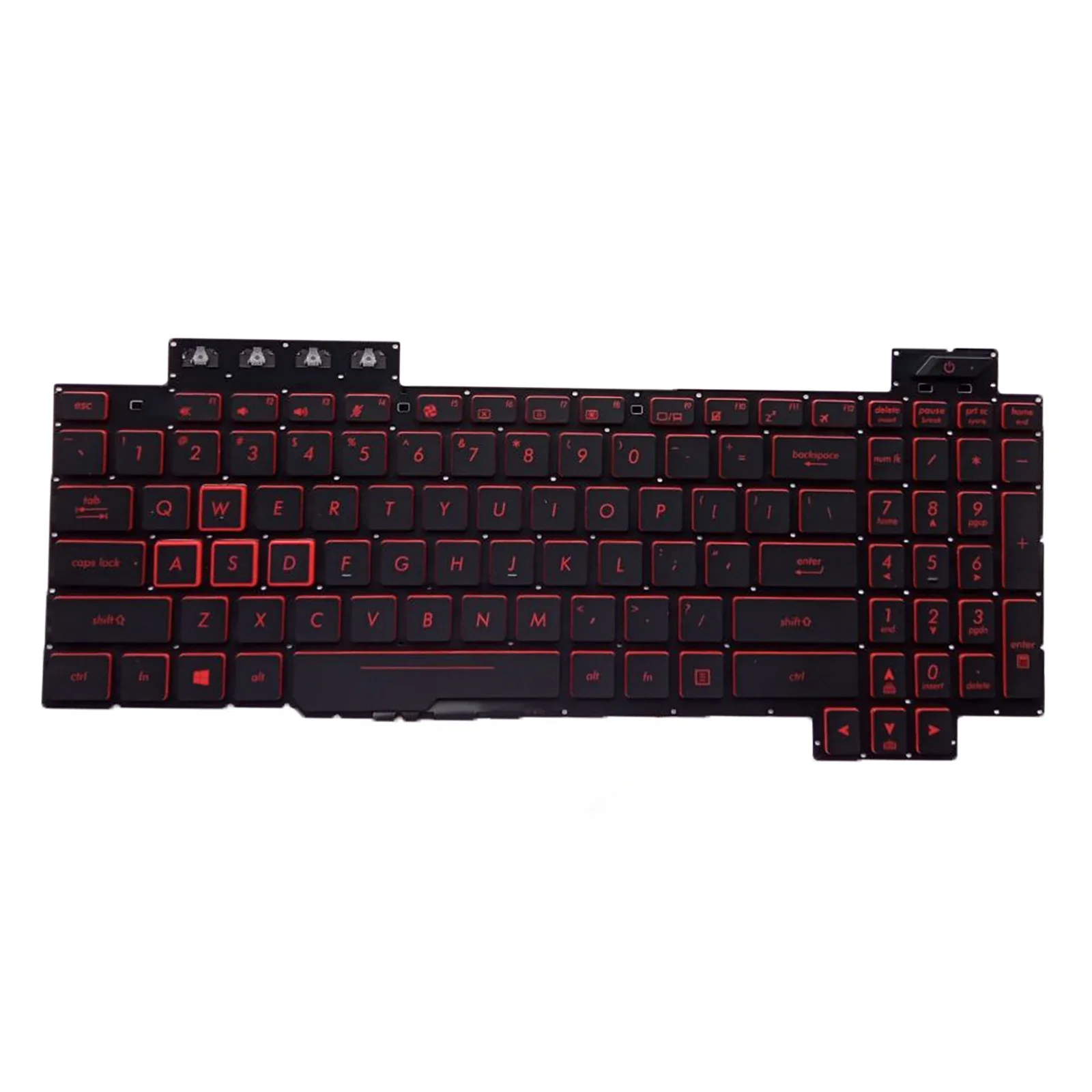 Para ASUS TUF Gaming FX705D FX705G FX705A FX705DD US teclado para portátil retroiluminado rojo - imagen 3