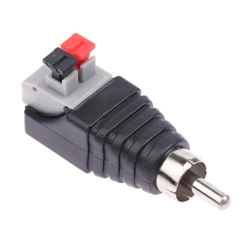 Cable de altavoz a Cable macho de Audio, conector profesional de presión rápida, adaptador de conector RCA, accesorios de Cable de crimpado, 2 uds. - imagen 2