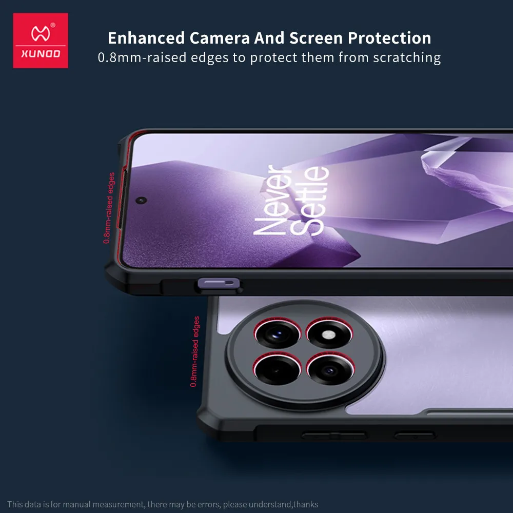 Para OnePlus ACE 5, 5 Pro, 13R funda Original XUNDD Airbags anticaída TPU PC patrón láser cubierta trasera translúcida - imagen 4