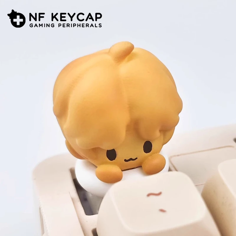 Teclas de la serie Love and Deep Space Biscuit para mujer, periféricos para juegos, teclas mecánicas de resina creativas y bonitas personalizadas - imagen 5