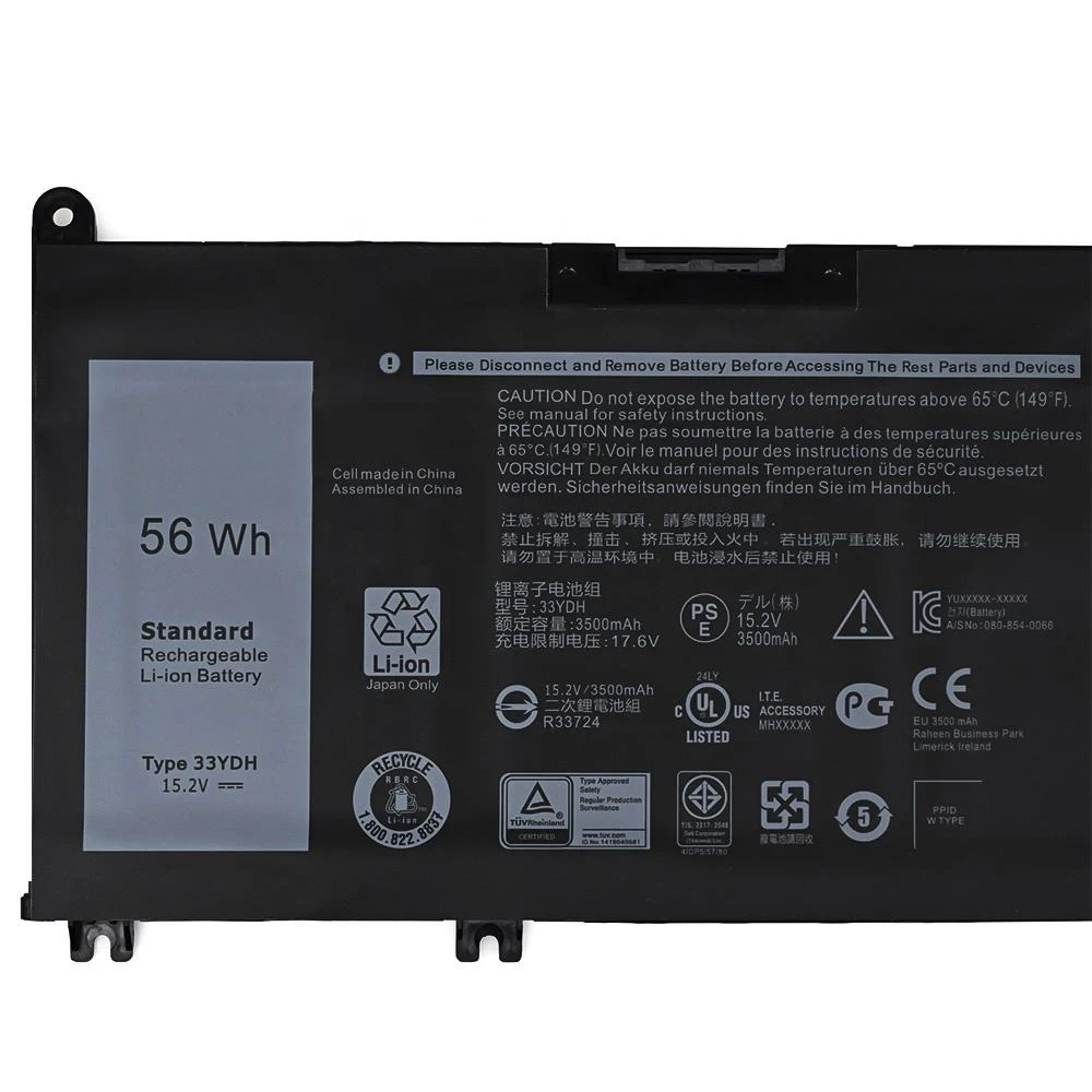 Nueva batería Original y genuino para ordenador portátil 33YDH 15,2 V 56Wh para Dell Latitude 3380 3480 3490 3590 3580 Inspiron 15 17 7000 - imagen 5