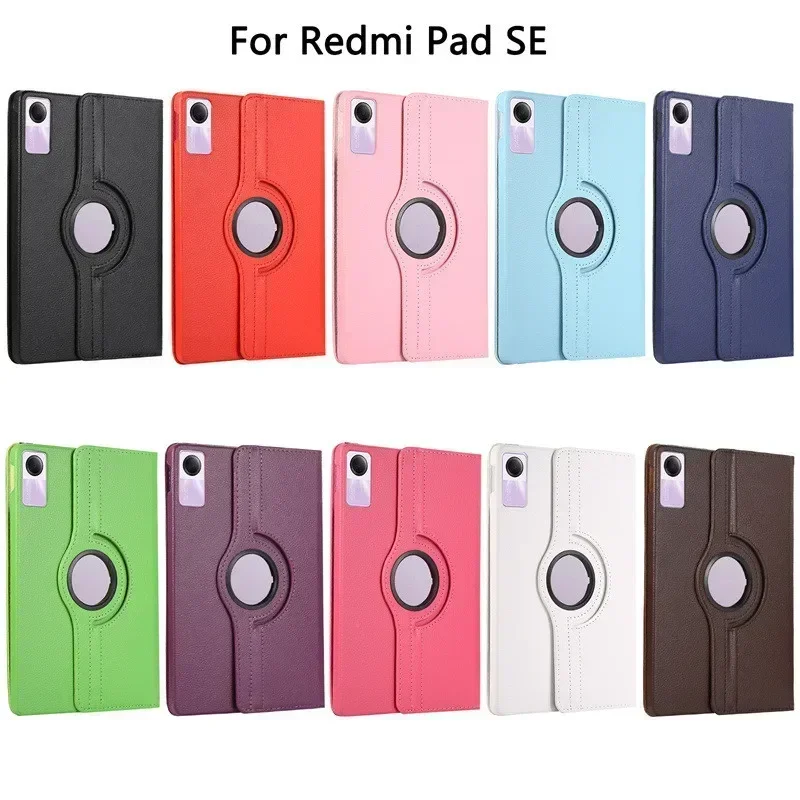 Funda para Xiaomi Redmi Pad SE 2023, funda para tableta de 11 pulgadas, funda para redmi pad se 11, Funda de cuero giratoria de 360 grados - imagen 2