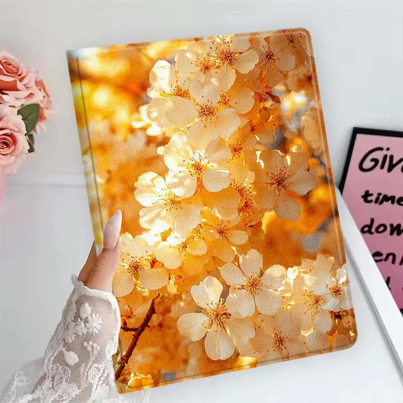 Flor de cerezo roja para Samsung Galaxy Tab S11 S10 S9 S8 S7 S6 A10.1 A9 A8 A7 10,1 Lite FE Plus pulgadas funda para tableta - imagen 2