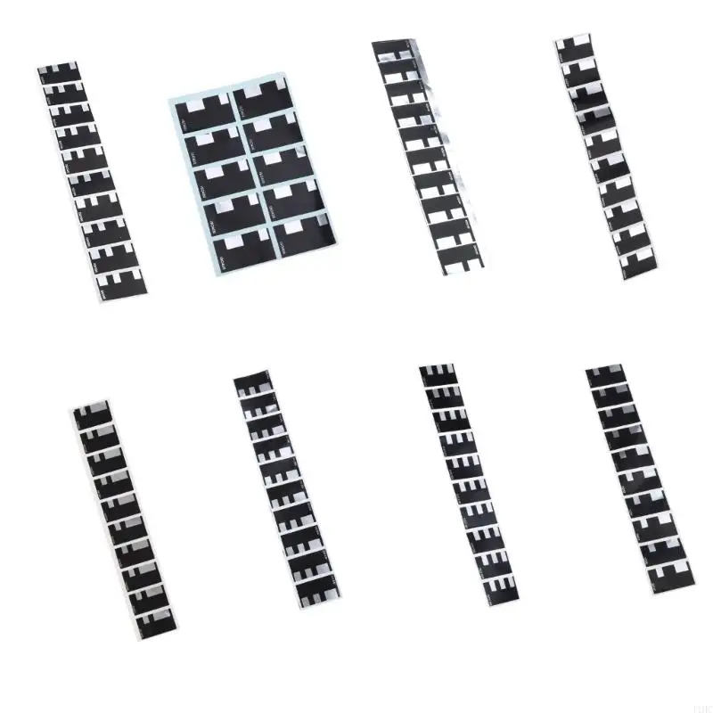 J1HC 10pcs Sticker 135 Pack Pack Film Cassette Coded Sticker para ISO50 ISO100