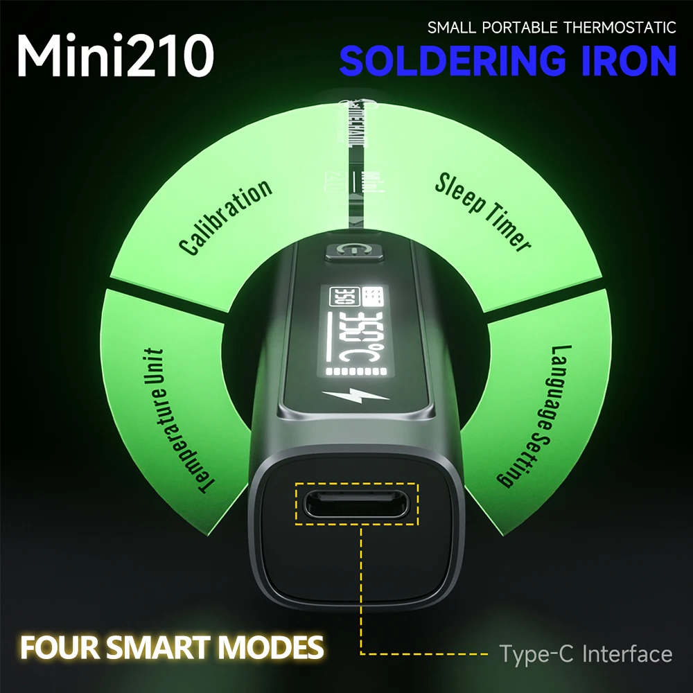 Soldador mecánico Mini210 portátil de temperatura constante para teléfonos móviles, tabletas, herramienta de soldador de reparación de PC electrónica - imagen 4