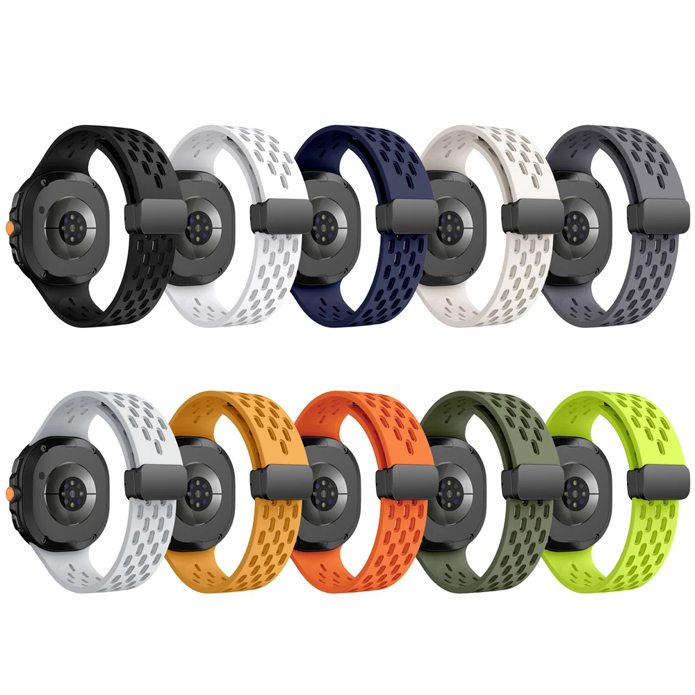 Correa de silicona con hebilla magnética sin huecos para Samsung Galaxy Watch8 Classic, correa de 46mm para Samsung Watch8 44 40mm - imagen 2