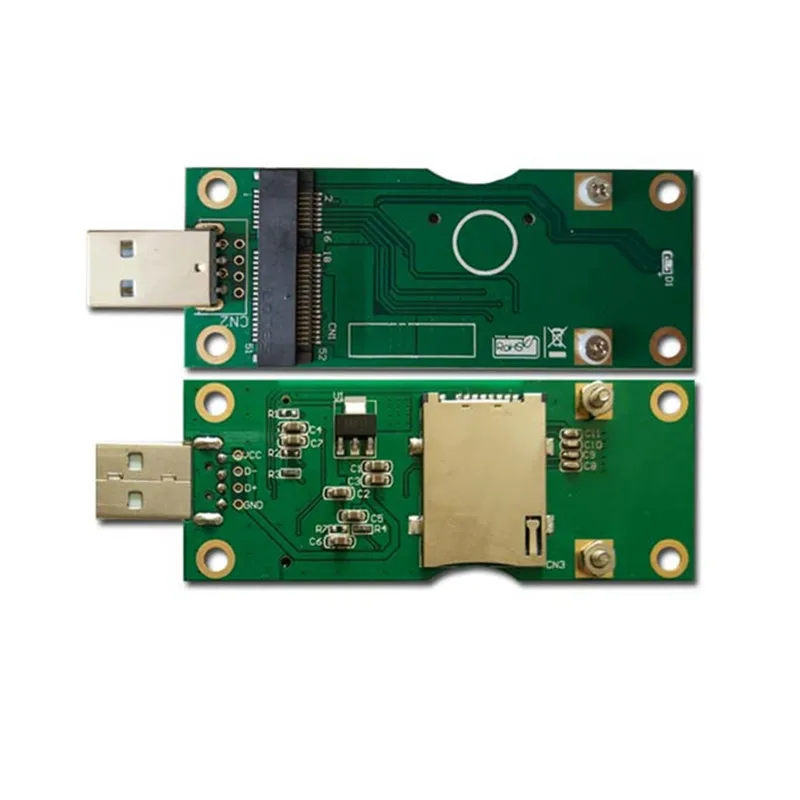 Placa de desarrollo 4G LTE, adaptador Industrial Mini PCIe a USB con ranura para tarjeta SIM/UIM para módulo inalámbrico WWAN/LTE 3G/4G - imagen 5