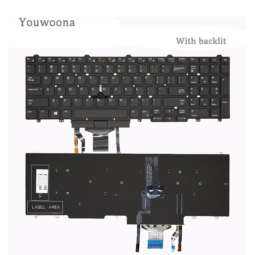 Nuevo teclado Original para ordenador portátil DELL E5550 Precision 3510 3520 3530 M3510 7510 7710 M7720 M7520 E5570 - imagen 2