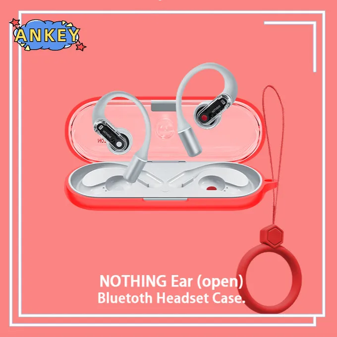 Funda para nada oreja abierta cubierta protectora anillo anticaída silicona suave auriculares inalámbricos Bluetooth transporte - imagen 4