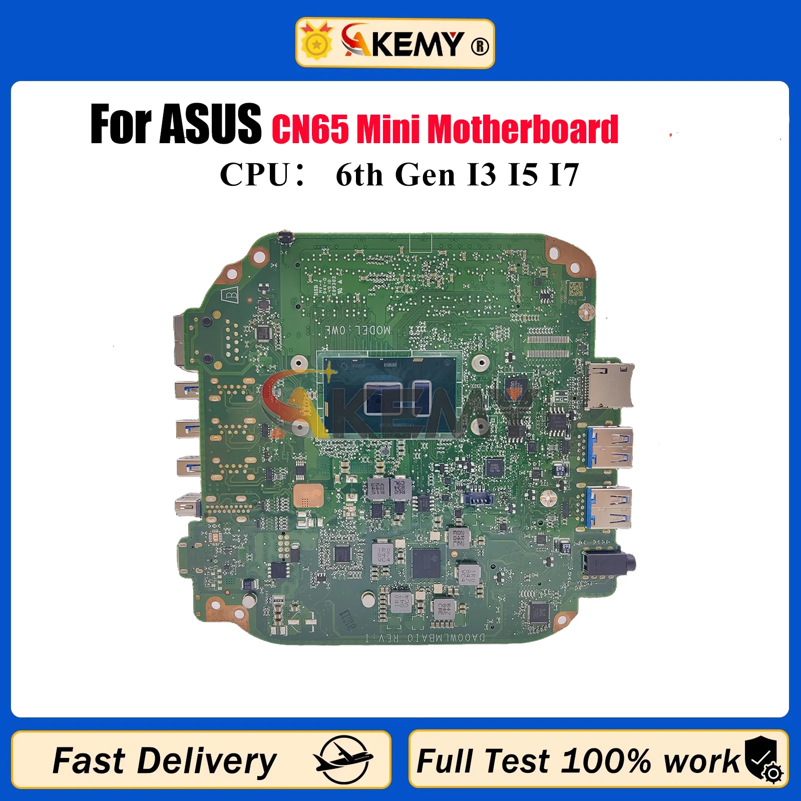 Placa base para ordenador portátil CN65 para ASUS Chromebook CN65 CN65 placa base para portátil con CPU I3 I5 I7 100% pruebas OK envío rápido stk