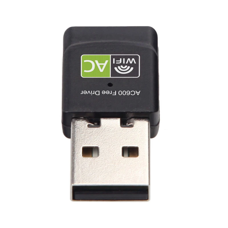 Adaptador de tarjeta de red inalámbrica USB de doble banda AC600M 2,4/5,8 GHz RTL8811CU 600Mbps Wi-Fi Dongle controlador gratuito para escritorios Win7/8/10 - imagen 4