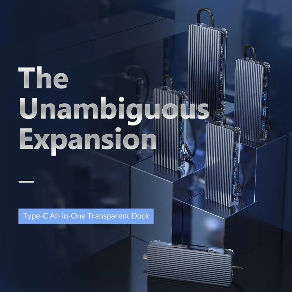 ORICO Multi USB C estación de acoplamiento USB Hub divisor usb c a hdmi convertidor SD/TF PD 100W lector de tarjetas de carga rápida accesorios de pc - imagen 4