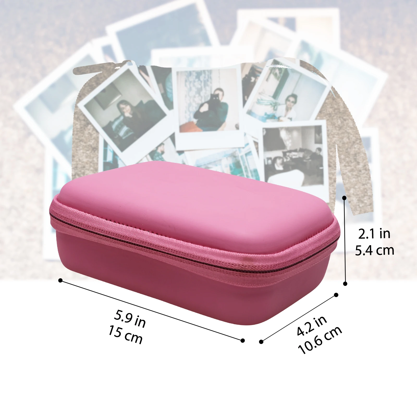 XANAD-funda rígida EVA para impresora Phomemo D30, Fujifilm Instax Mini Link, Canon Zoemini, bolsa de almacenamiento protectora, solo funda - imagen 2