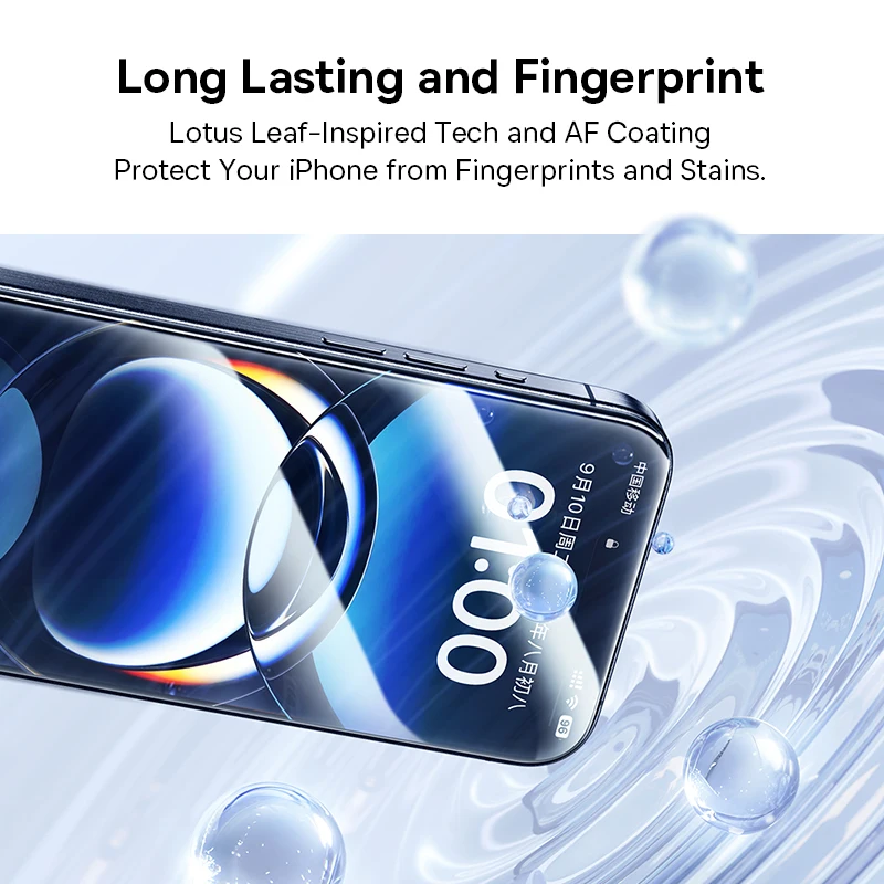 Protector de pantalla Baseus para iPhone 16 Pro Max Corning vidrio templado para iPhone 16 Pro Plus película protectora transparente antiespionaje - imagen 3