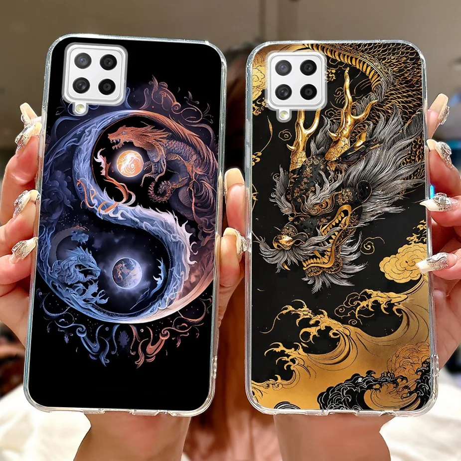 Para Samsung Galaxy A22 4G funda elegante pintada funda de teléfono de silicona suave para Samsung A22 A 42 Galaxy A42 5G bolsas de cubierta trasera - imagen 3