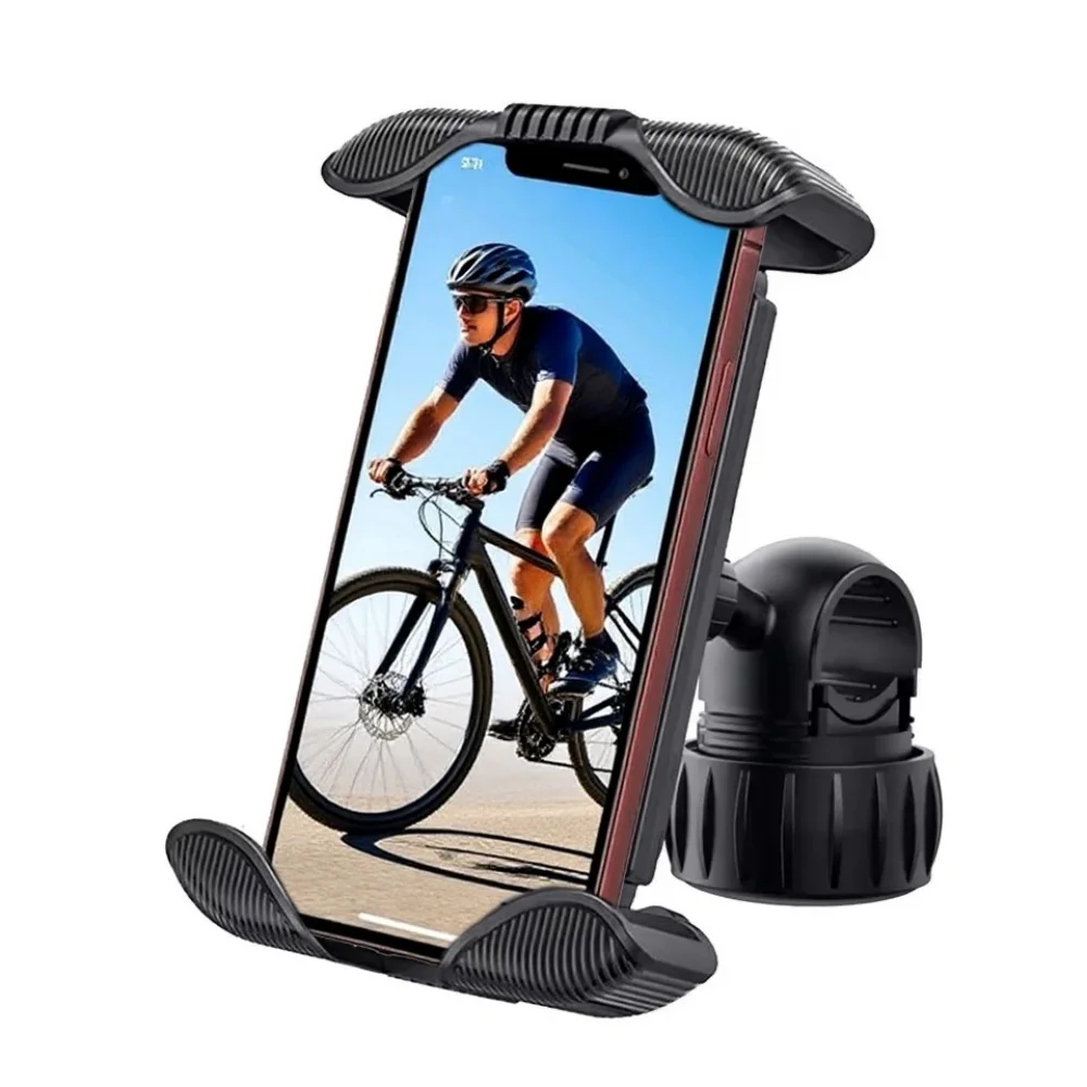 Soporte Universal para teléfono de bicicleta, soporte ajustable antideslizante a prueba de golpes, soporte de navegación GPS para motocicleta para todos los teléfonos inteligentes - imagen 2
