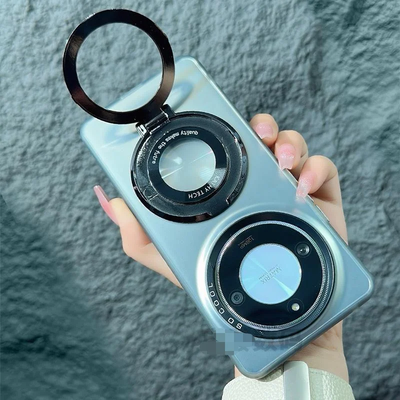 Funda dura mate para Huawei Honor X9B X9A, protector de lente con anillo magnético, carcasa trasera para Huawei Honor X9A X9B - imagen 5