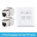 2Port C6A FTP Jacks