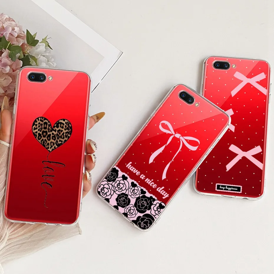 Funda transparente de TPU para OPPO A3S A5 (AX5), fundas de teléfono con patrón de nuevo estilo para Oppo A3s A5 AX5, fundas de silicona suave para parachoques - imagen 2