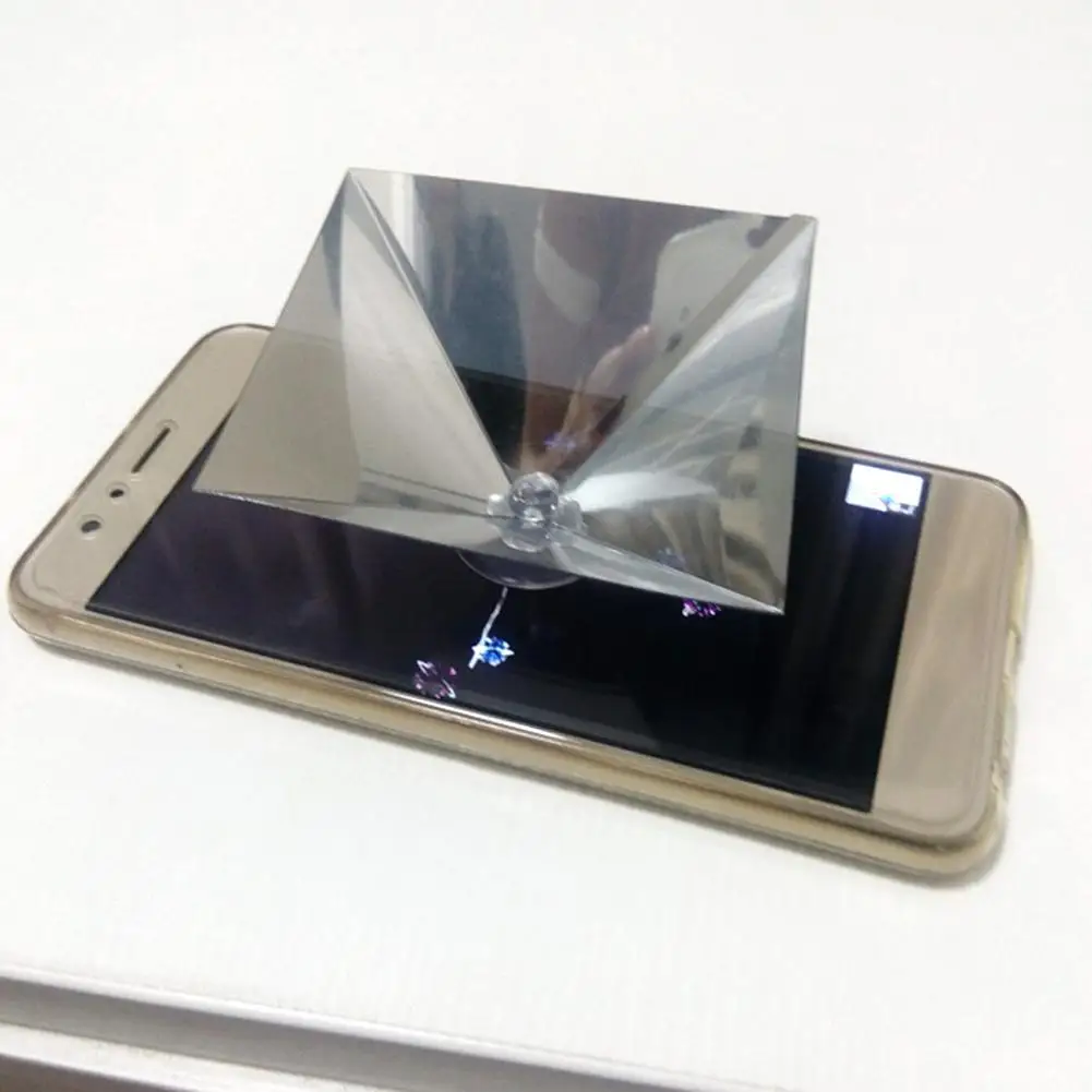 Proyector de teléfono móvil holográfico 3D, tipo pirámide, tableta, vitrina, pantalla, teléfono móvil para Iphone - imagen 4