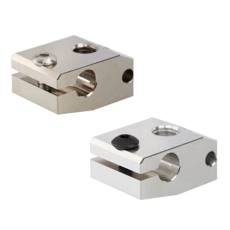 Mellow 1 Uds. Mini bloque calentador Prusa de aluminio/cobre para cartucho de Sensor PT100 Themocouple y termistor HotEnd para Kit de impresora 3D - imagen 4