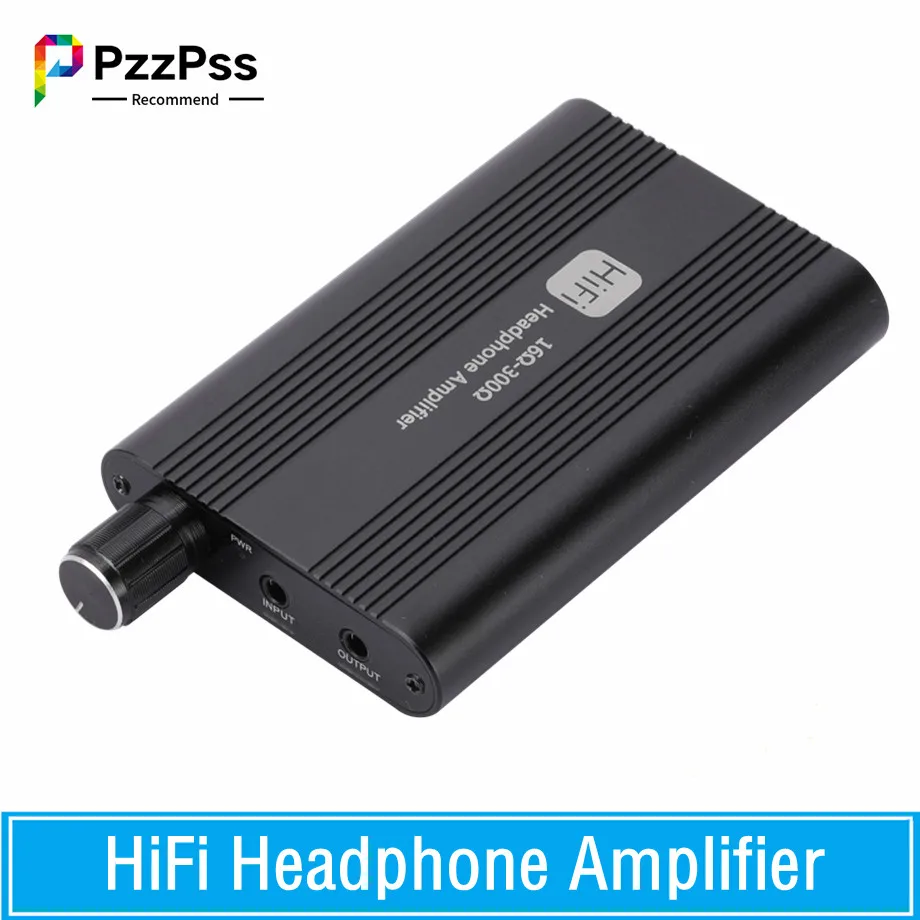 PzzPss 16-300 ohm amplificador de auriculares 16-150 ohm amplificador de auriculares HiFi 3,5mm Jack Aux amplificador de Audio ajustable portátil