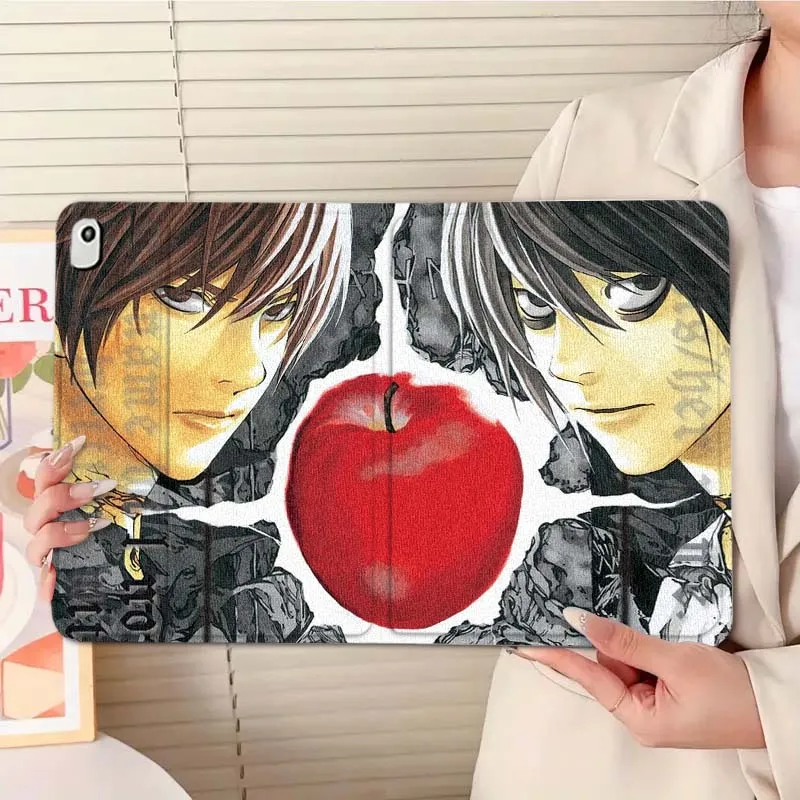 Death Note Anime Cool Art para iPad Pro Air Mini 1 2 3 4 5 6 7 7th 8th 9th 10th 11th 10,2 9,7 10,5 10,9 11 12,9 funda para tableta