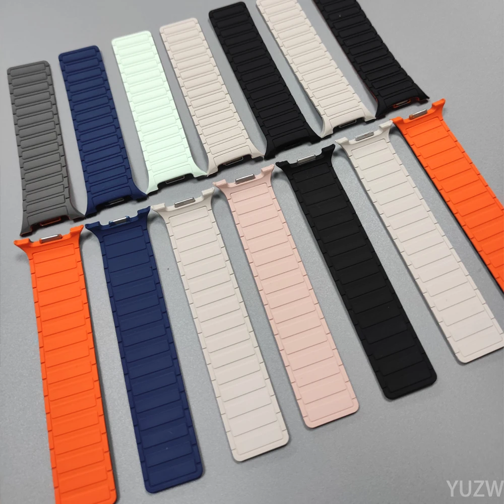 Bucle magnético para Samsung Galaxy Watch 8 Series bandas 40mm 44mm 46mm pulsera de silicona Correa para Galaxy Watch 8/8 Correa clásica - imagen 5