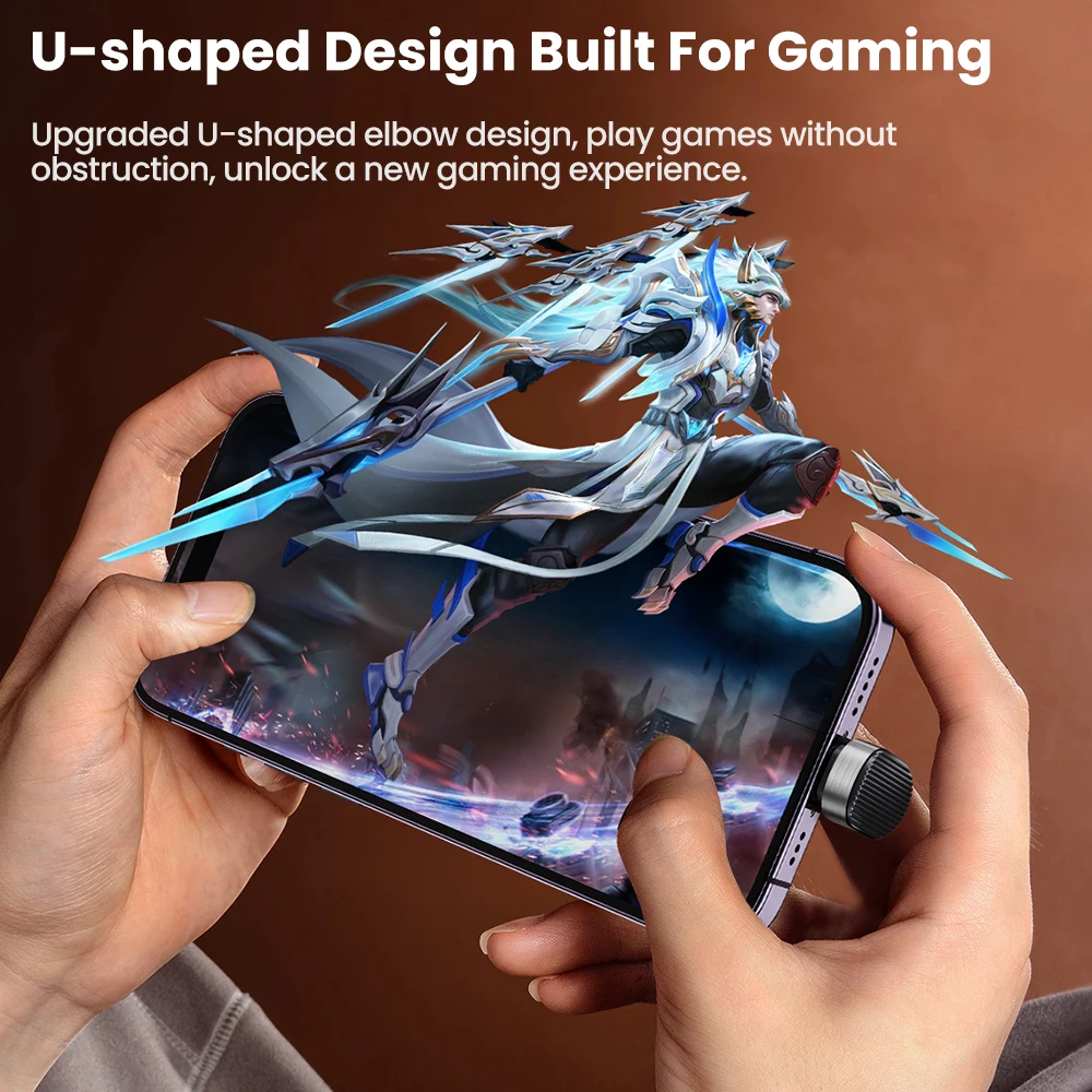 Toocki PD 20W codo en forma de U tipo C Cable de carga rápida USB Cable de datos de iluminación para iPhone 14 13 12 Pro Max XS XR Macbook Tablet - imagen 5