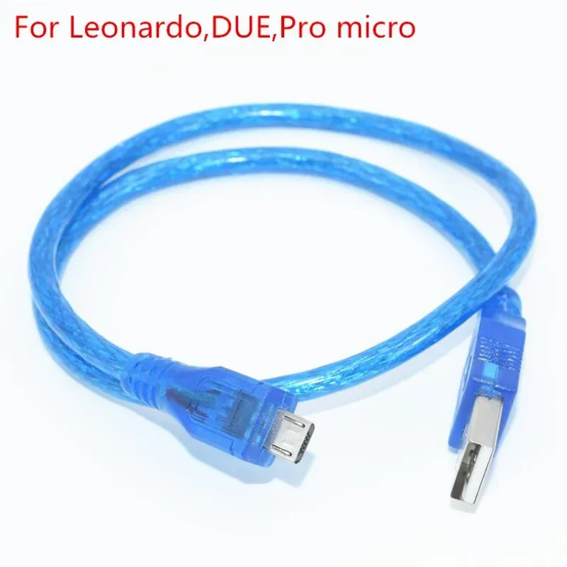Cable USB/Mini USB/Micro USB tipo A de alta calidad para Uno r3/Nano/MEGA/Leonardo/Pro micro/DUE Blue - imagen 5